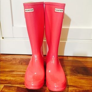 *SOLD* Bubble Gum Pink Tall Hunter Boots (9US/8UK)